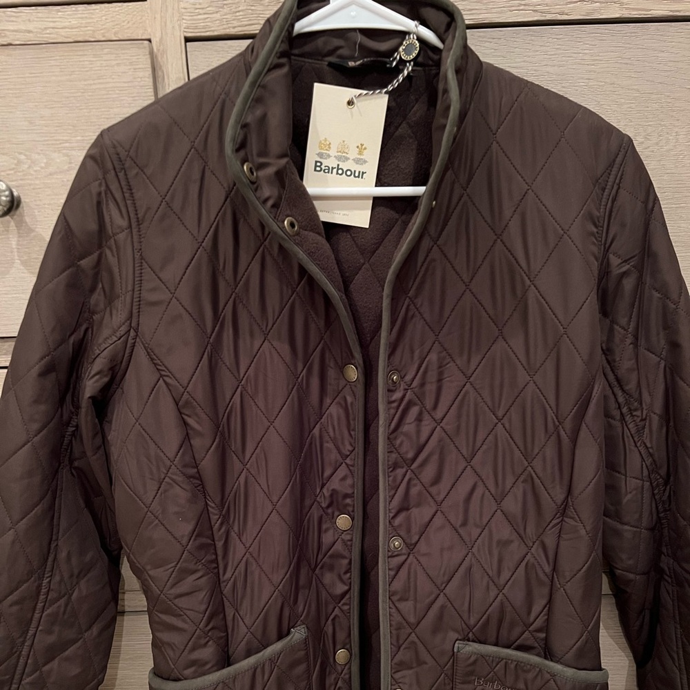 Ladies Barbour fleece lined coat - size 12 NWT